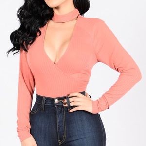 ✨NWT✨ Fashion Nova Superbad Bodysuit Mauve Size M